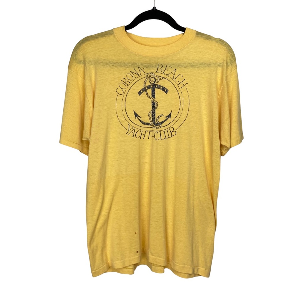 Vintage 80s Corona Beach Yacht Club T Shirt